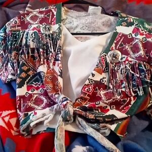 Vintage 90s western croptop